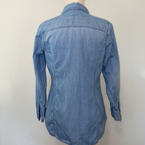 J.Jill Denim Button-down Top Size XS - Picture 4 of 7